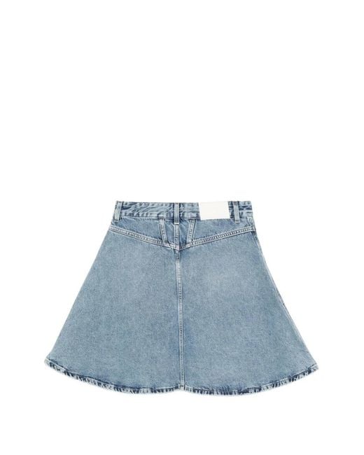 Closed Blue Cotton Short Skirt