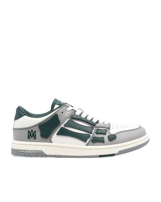 Amiri White Varsity Skel Top Low Sneakers for men