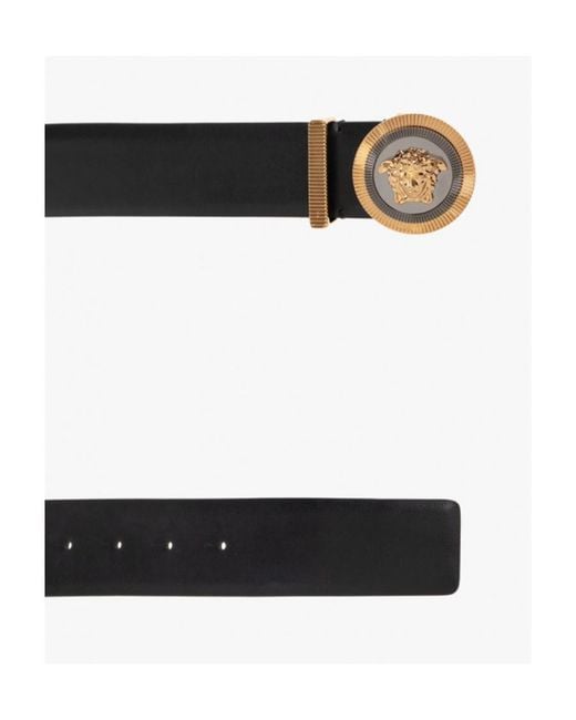 Versace White Medusa Plaque Logo Buckle Belt