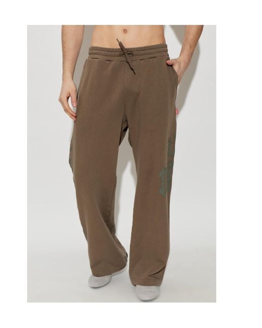 DIESEL Brown P-Gro Sweatpants for men