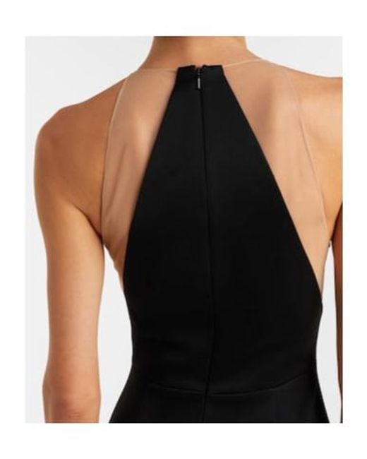 David Koma Black Sheer Gown