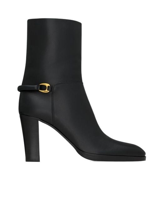 Saint Laurent Black Sulpice Ankle Boots