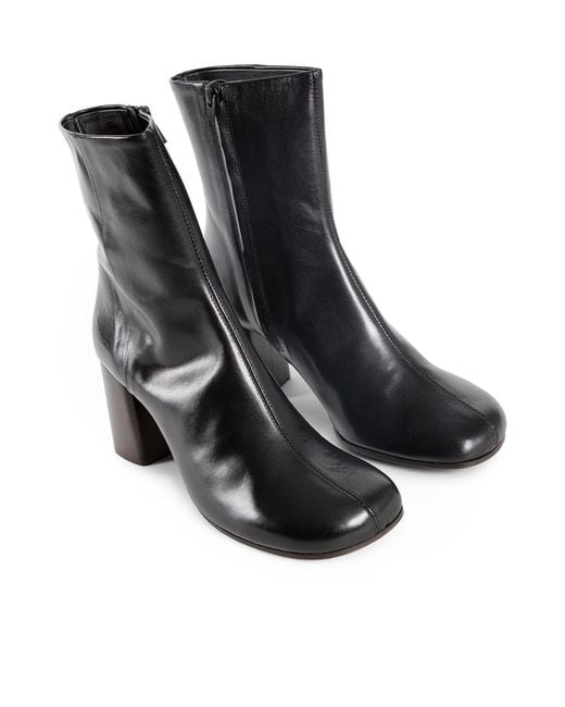 Lemaire Black Anatomic Zipped Boots
