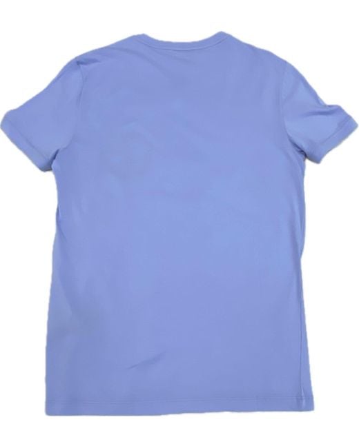 Giorgio Armani Blue Round Neck Short Sleeve T-Shirt for men