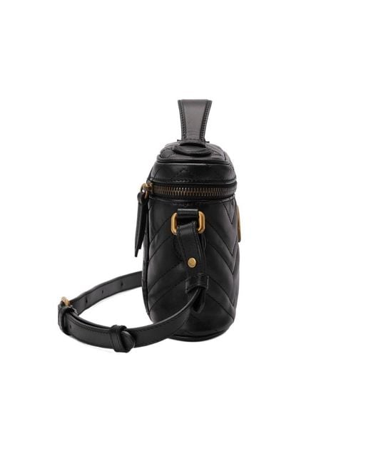 Gucci Black Gg Marmont Medium Beauty Case