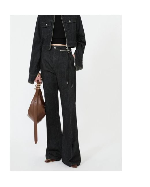 Sportmax Black Spdmanico Flared Jeans