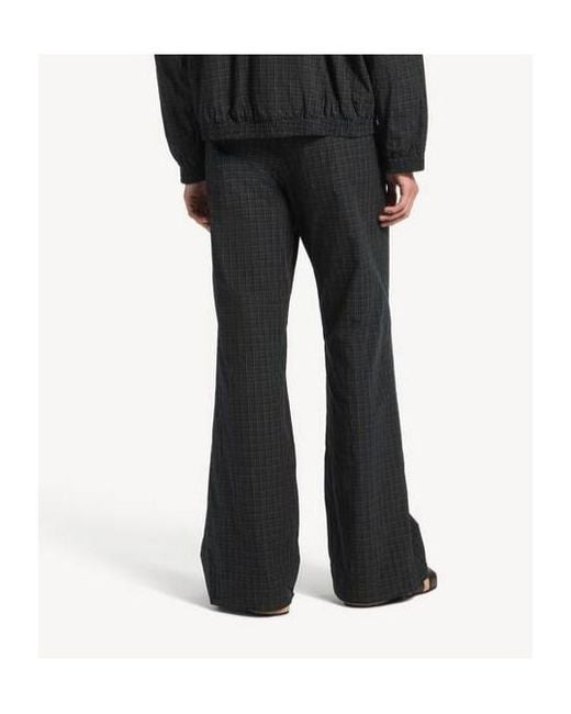 Balenciaga Black Checkered Elastic-Waist Pants for men