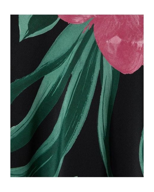 LaDoubleJ Green Gilda Floral Maxi Dress