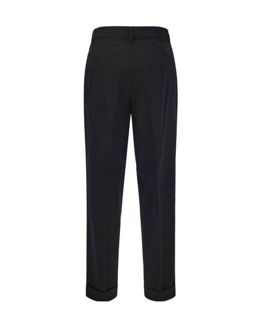 Closed Black Straight-Leg Virgin-Wool Trousers