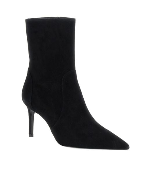 Stuart Weitzman Black Zipper Ankle Boots