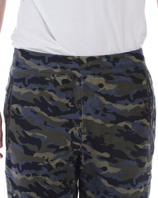 EA7 Blue Logo Sweatpants for men