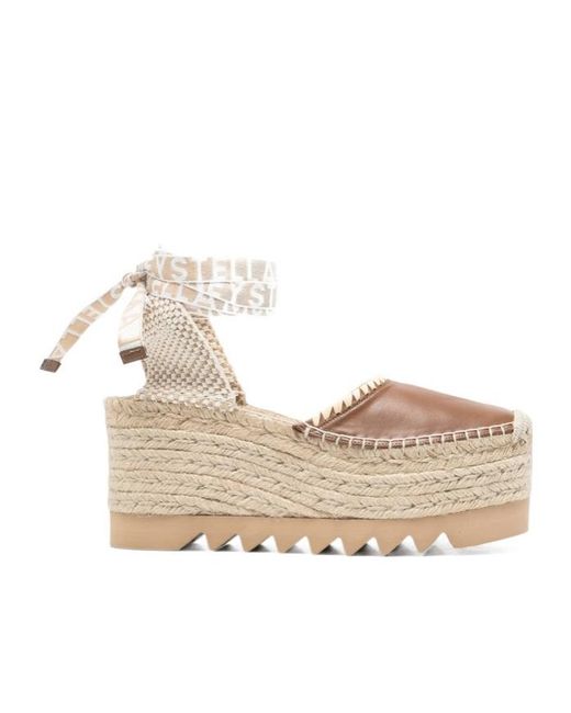 Stella McCartney Natural Gaia Platform Espadrilles