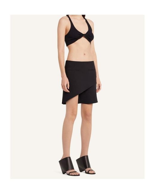 Courreges Black Courrèges Infinity Mini Skirt