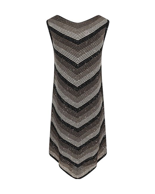D.exterior Gray Sleeveless Dress
