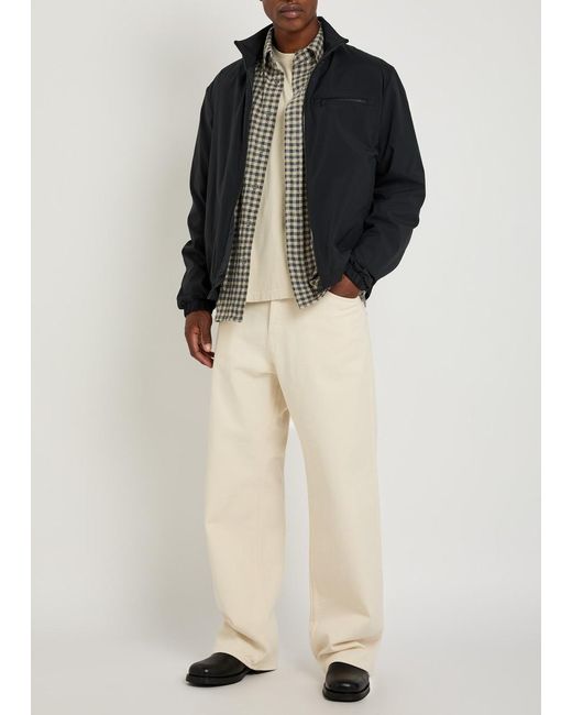 Moncler Black Stand-Up Collar Jacket for men