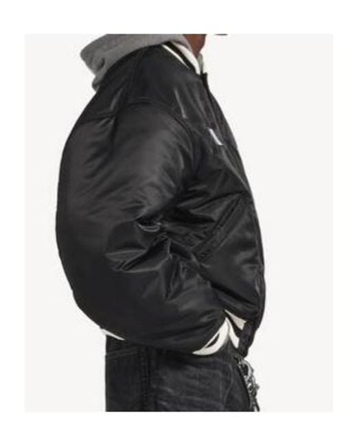 Balenciaga Black Nba Logo Bomber Jacket for men
