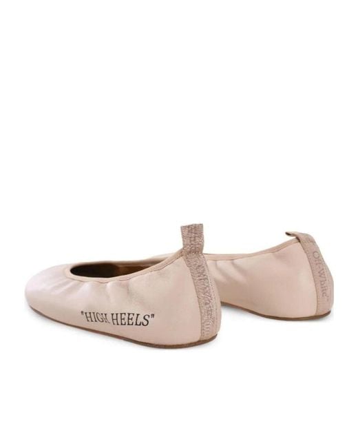 Off-White c/o Virgil Abloh Natural High Heels Ballerina Shoes