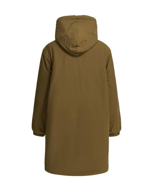 Filson Green Wooly Fleece Reversible Long Coat