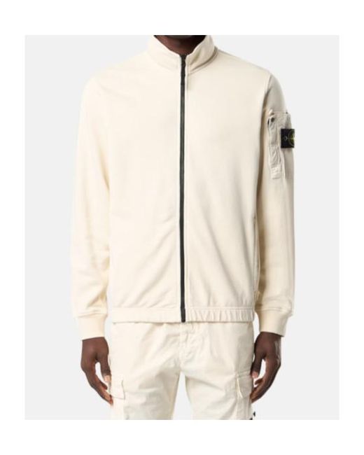 Stone Island Natural S0410 Zip Sweatshirt for men