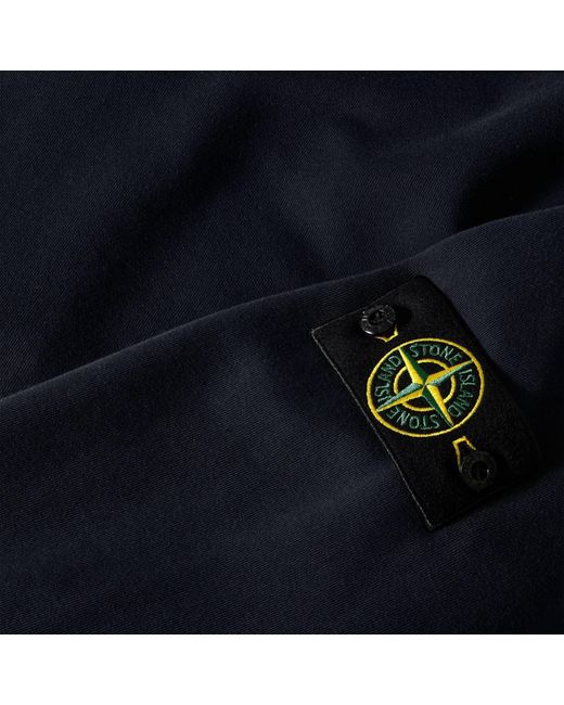 Stone Island Blue Full-Zip Hooded Sweat Jacket for men
