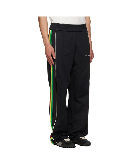 Palm Angels Black Classic Logo Track Pants for men