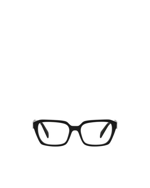 Prada White Eyewear Rectangular Frame Glasses
