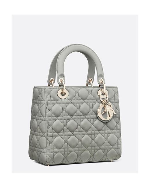 Dior Gray Medium Lady Bag