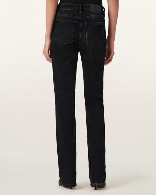 AllSaints Black Belt Loop Jeans