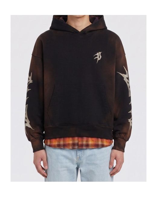 Barrow Black Graphic Patch Hoodie for men