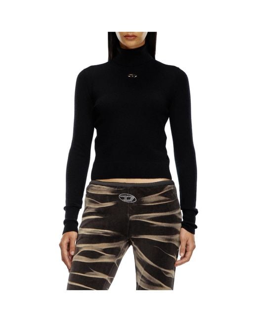 DIESEL Black M-Areesax-Tn Turtleneck Jumper