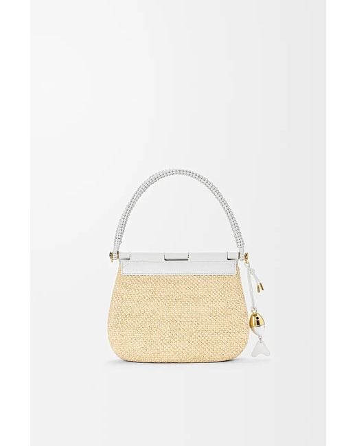 Loewe White Medium Pescador Shoulder Bag