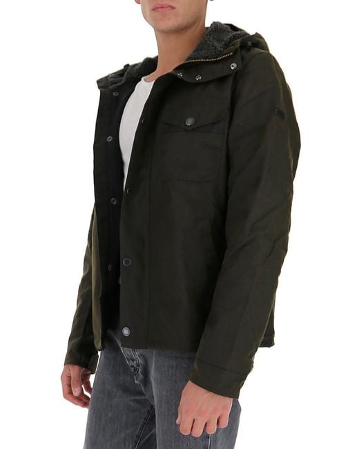 Barbour Black High Neck Zipped Jacket for men