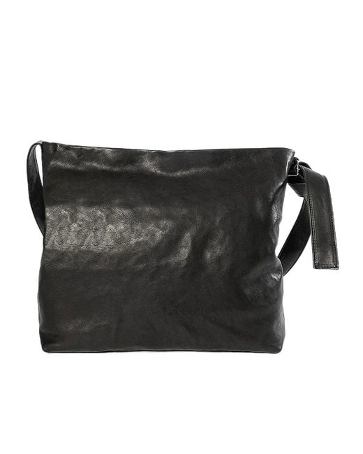 Ann Demeulemeester Black Runa Medium Soft Shoulder Bag
