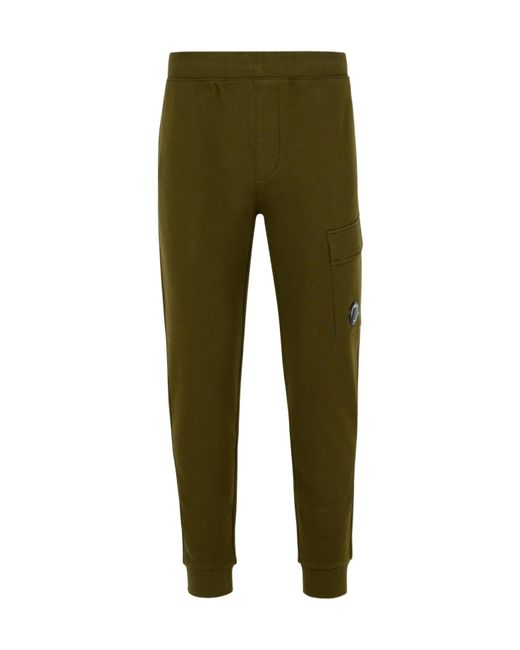 C P Company Green Lens Detail Jogger Pants for men