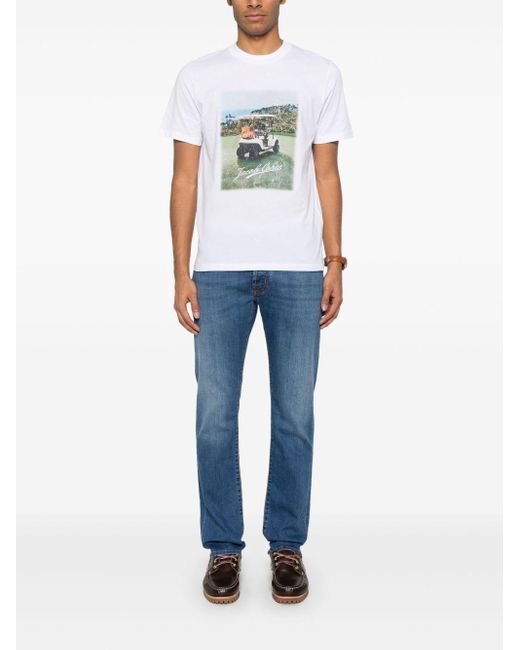 Jacob Cohen Blue Belt Loop Jeans for men