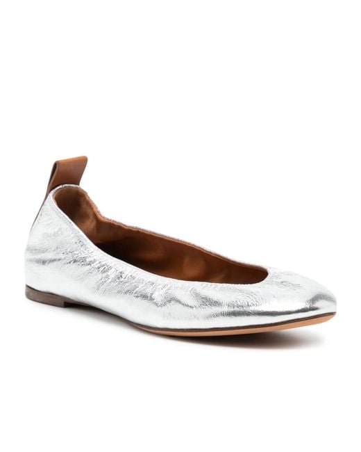 Lanvin Metallic Ballerinas