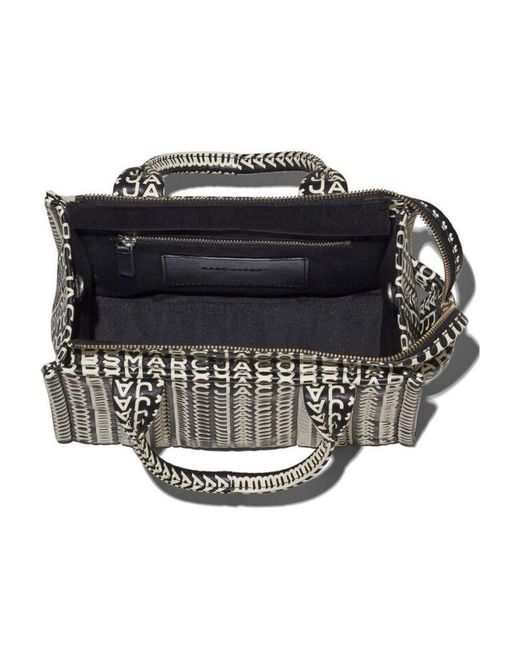Marc Jacobs Black The Monogram Leather Mini Tote Bag