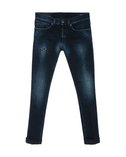 Dondup Blue Belt-Loop Jeans for men