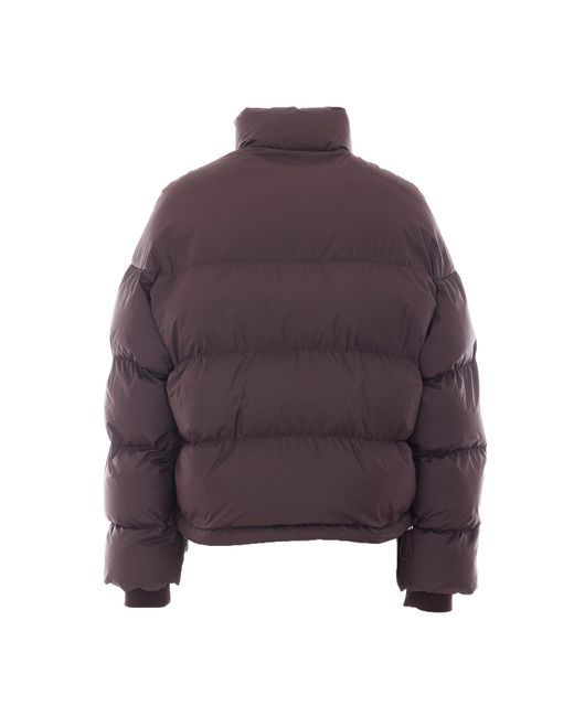 Courreges Purple Courrèges Cropped Puffer Quilted Jacket