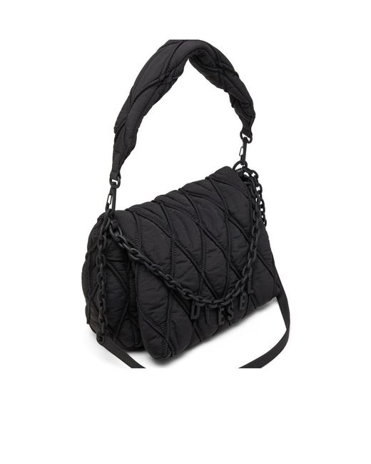 DIESEL Black Charm-D M-Shoulder Bag