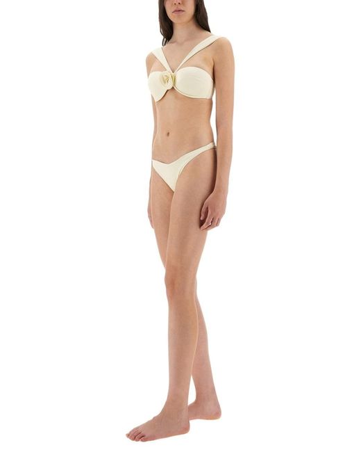 LaRevêche White Triangle Bikini Bottoms