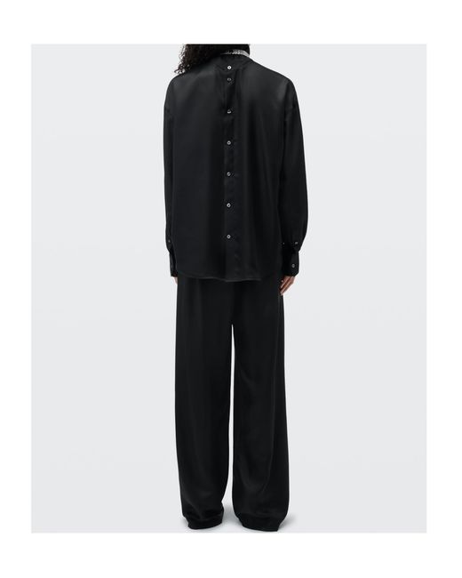 Alexander Wang Black Shirt With Exposed-Seam Detailing