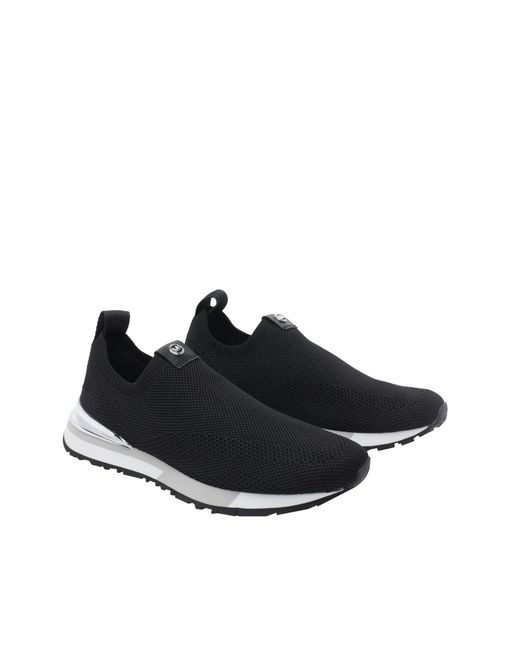MICHAEL Michael Kors Black Logo Patch Low-Top Sneakers