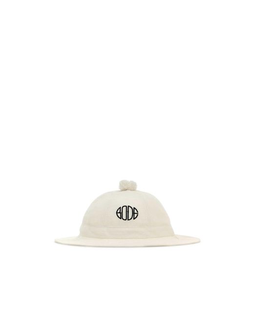 Bode Blue Paneled Grandfather Hat for men
