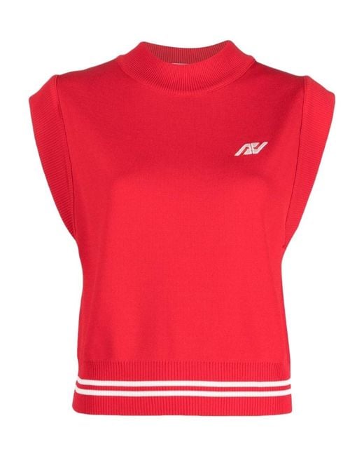 Autry Red Sleeveless Sweater