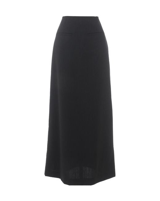 Amomento Black Striped Skirt