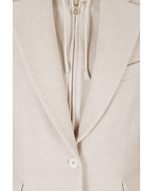 Eleventy Natural Single-Breasted Suit Jacket