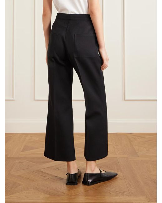 Jil Sander Black Gabardine Tailored Trousers