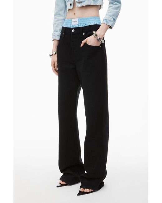Alexander Wang Black High Waist Balloon Jeans