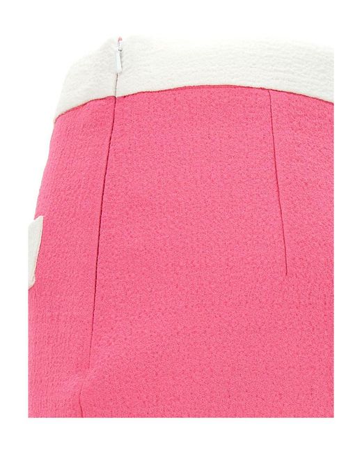 Moschino Pink Viscose Long Skirt
